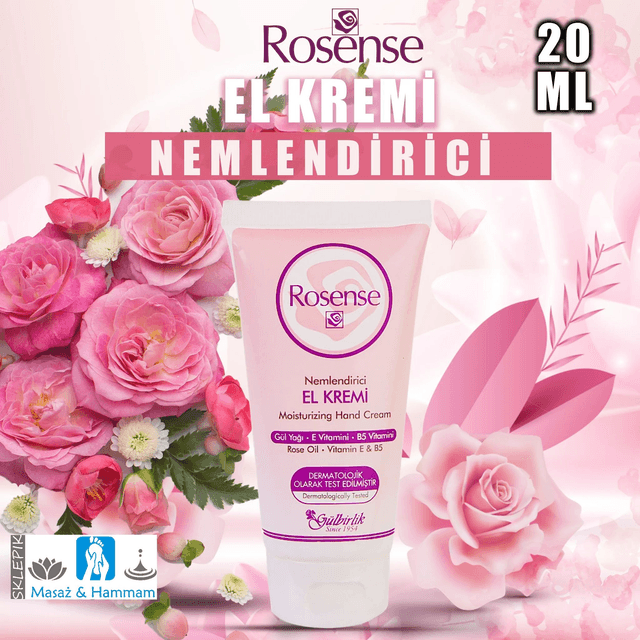 ROSENSE Odżywczy Krem Różany Do Rąk i Ciała 20ml