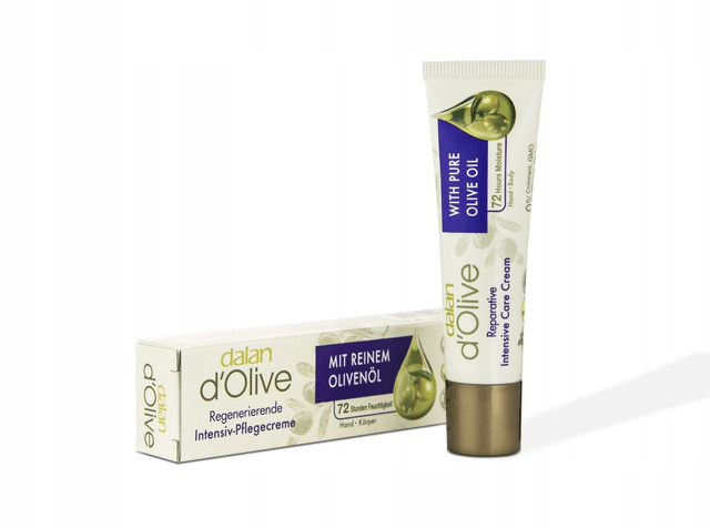 DALAN d'Olive ZESTAW 180 Krem Odżywczy 60ml + Krem Intensywnie Nawilżający 20ml + Mydło w Kostce Nawilżające 100g