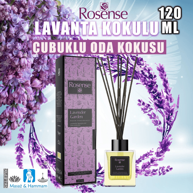 ROSENSE Dyfuzor Patyczki Zapach Lawendowy 100ml