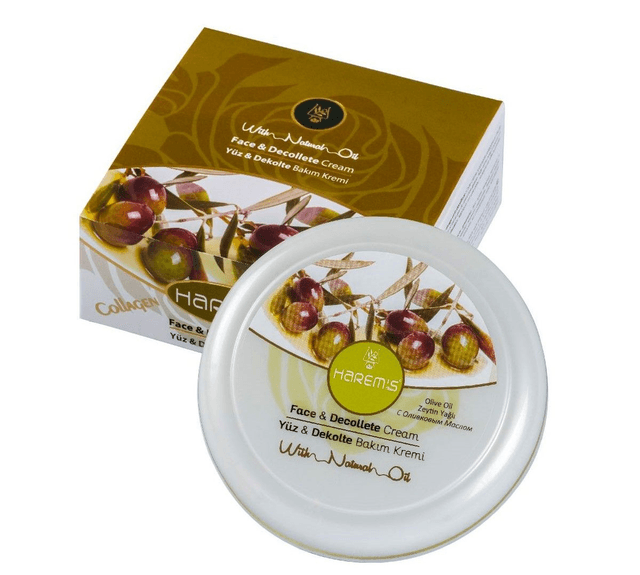HAREM&#039;S 125ml Krem do Twarzy &amp; Dekoltu OLIWA Z OLIWEK &amp; KOLAGEN
