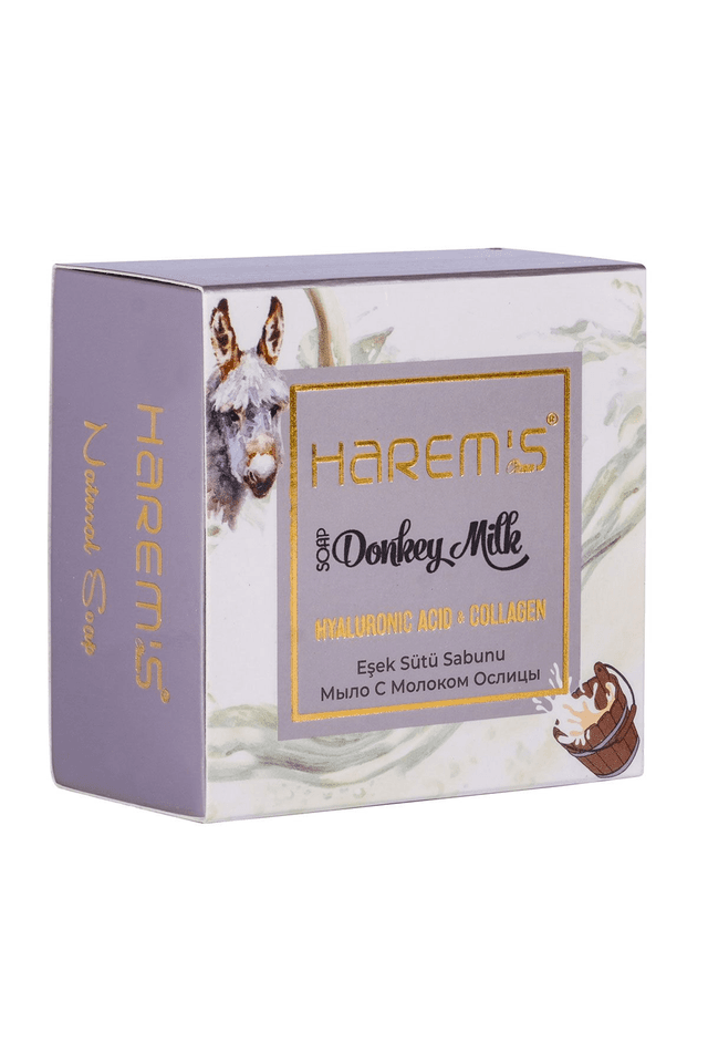 HAREM&#039;S 120g Mydło z Kwasem Hialuronowym &amp; Kolagenem OŚLE MLEKO