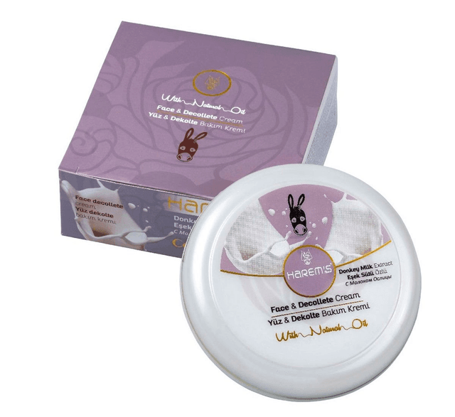 HAREM&#039;S 125ml Krem do Twarzy &amp; Dekoltu EKSTRAKT Z OŚLEGO MLEKA