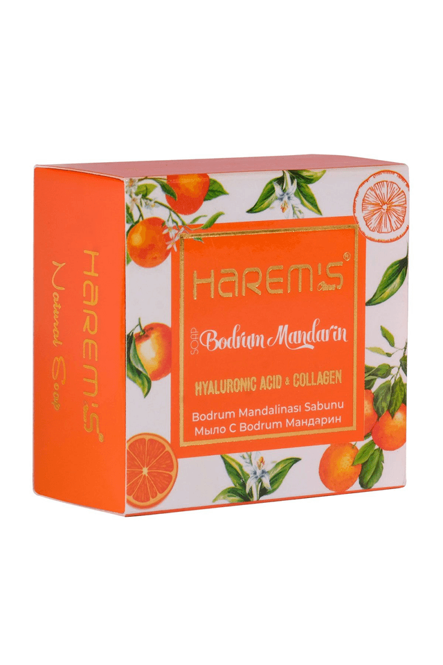 HAREM&#039;S 120g Mydło z Kwasem Hialuronowym &amp; Kolagenem MANDARYNKA Z BODRUM