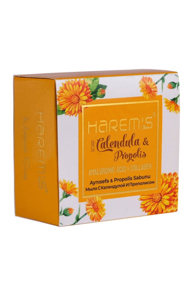 HAREM&#039;S 120g Mydło z Kwasem Hialuronowym &amp; Kolagenem NAGIETEK &amp; PROPOLIS